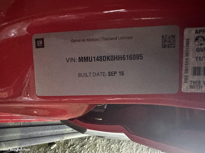 2017 HOLDEN COLORADO Door/Boot/Gate Lock