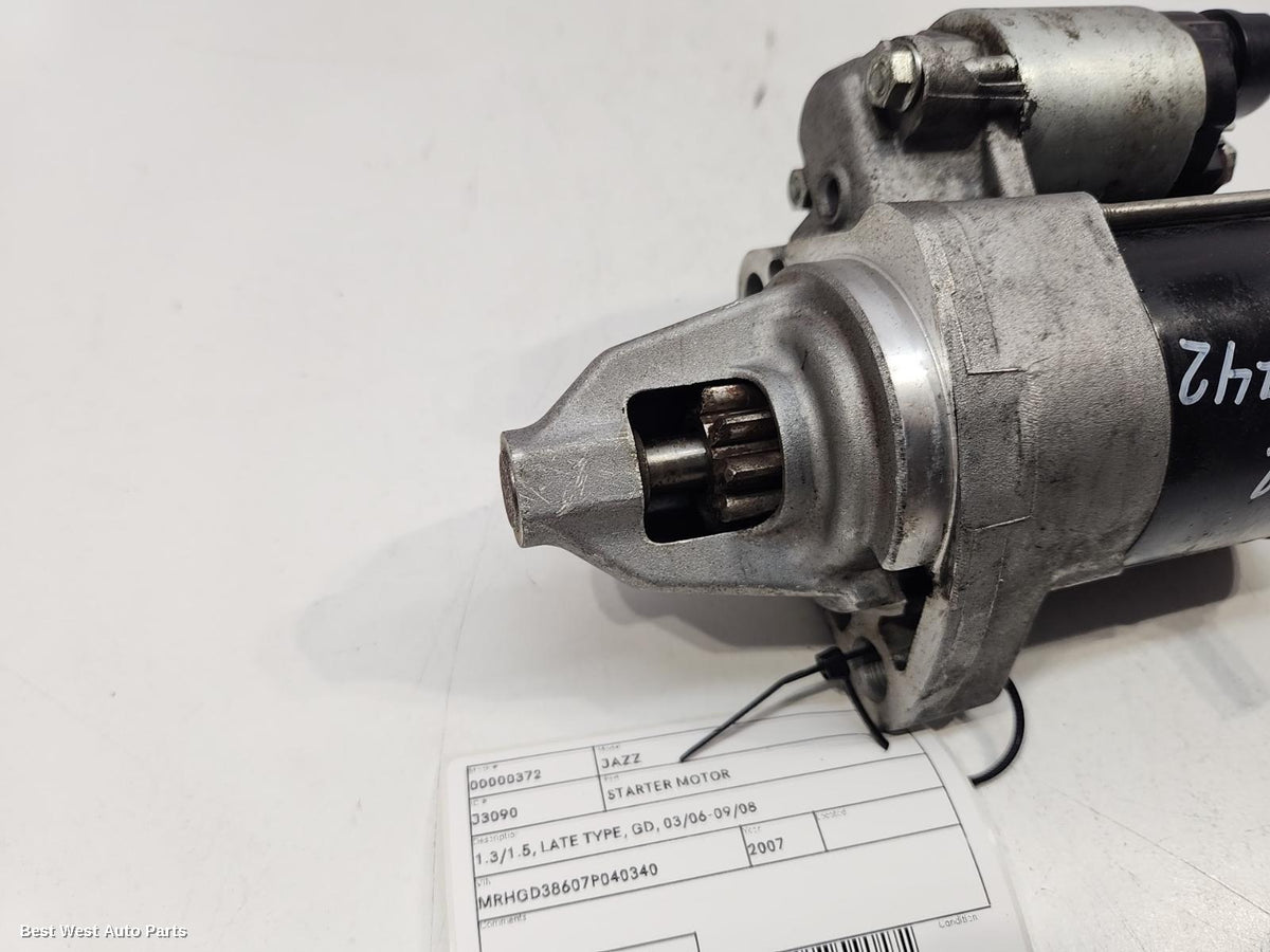 2007 HONDA JAZZ Starter