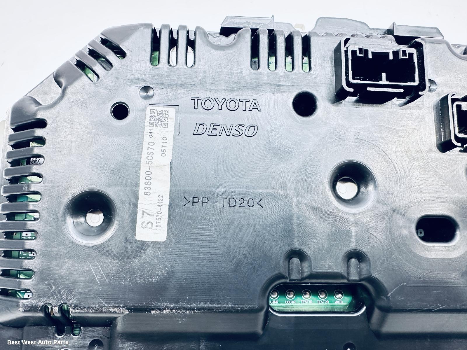 2016 TOYOTA YARIS Instrument Cluster