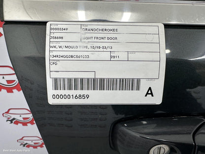 2011 JEEP GRANDCHEROKEE Right Front Door