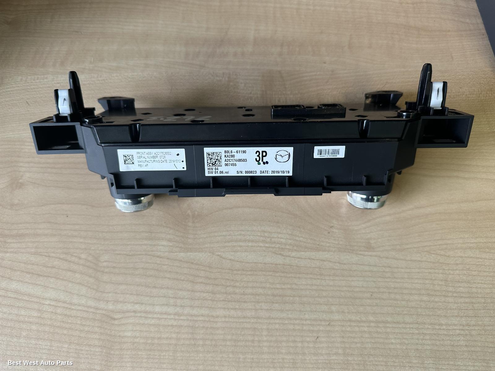 2020 MAZDA 3 Heater/Ac Controls