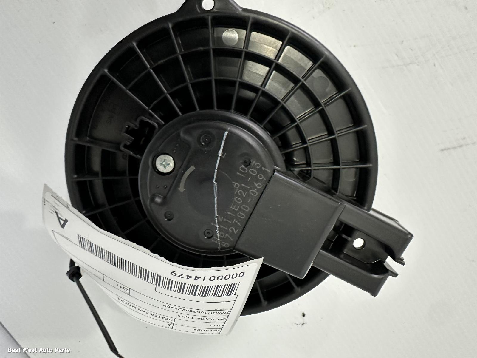 2011 MAZDA 6 Heater Fan Motor