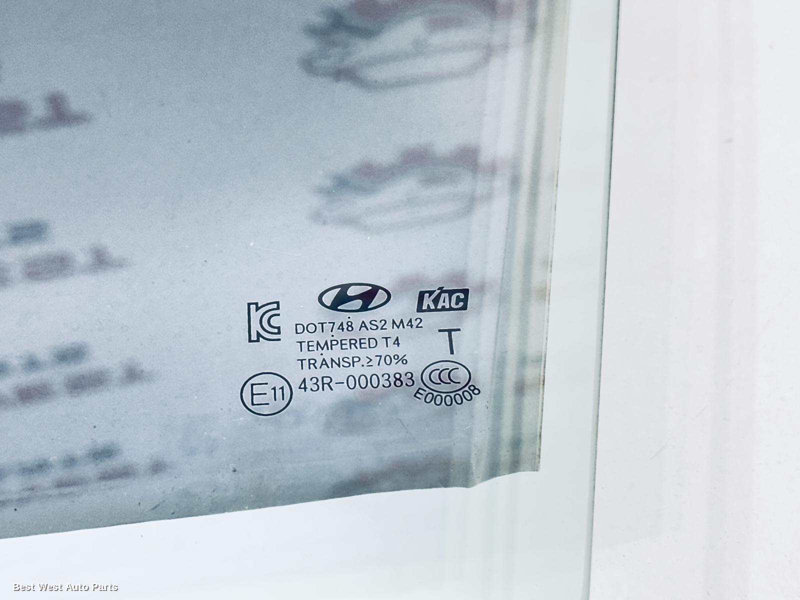 2016 HYUNDAI SANTA FE Left Front Door Window