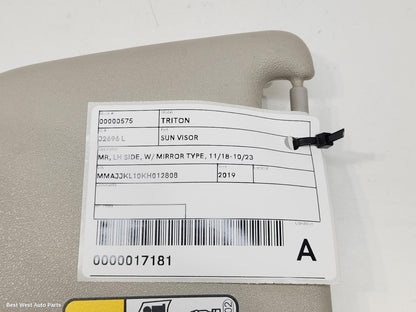 2019 MITSUBISHI TRITON Sunvisor
