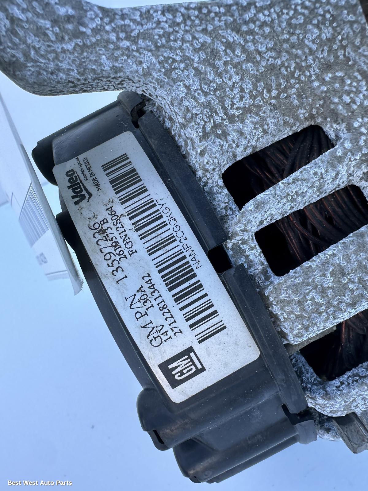 2018 HOLDEN TRAX Alternator