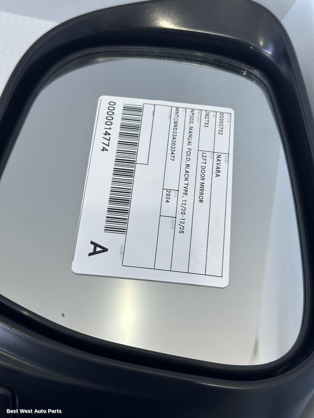 2024 NISSAN NAVARA Left Door Mirror