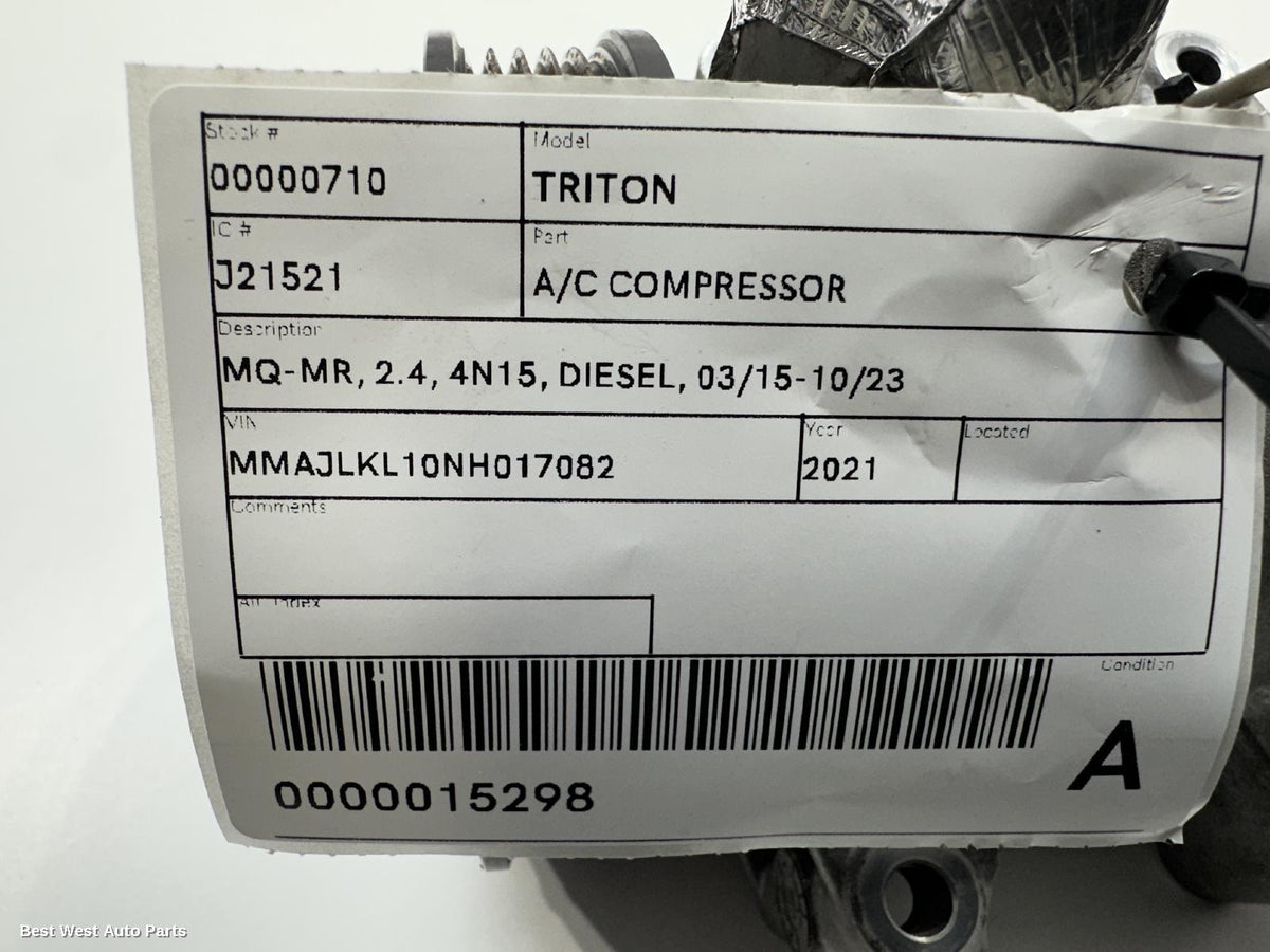 2021 MITSUBISHI TRITON A/C Compressor