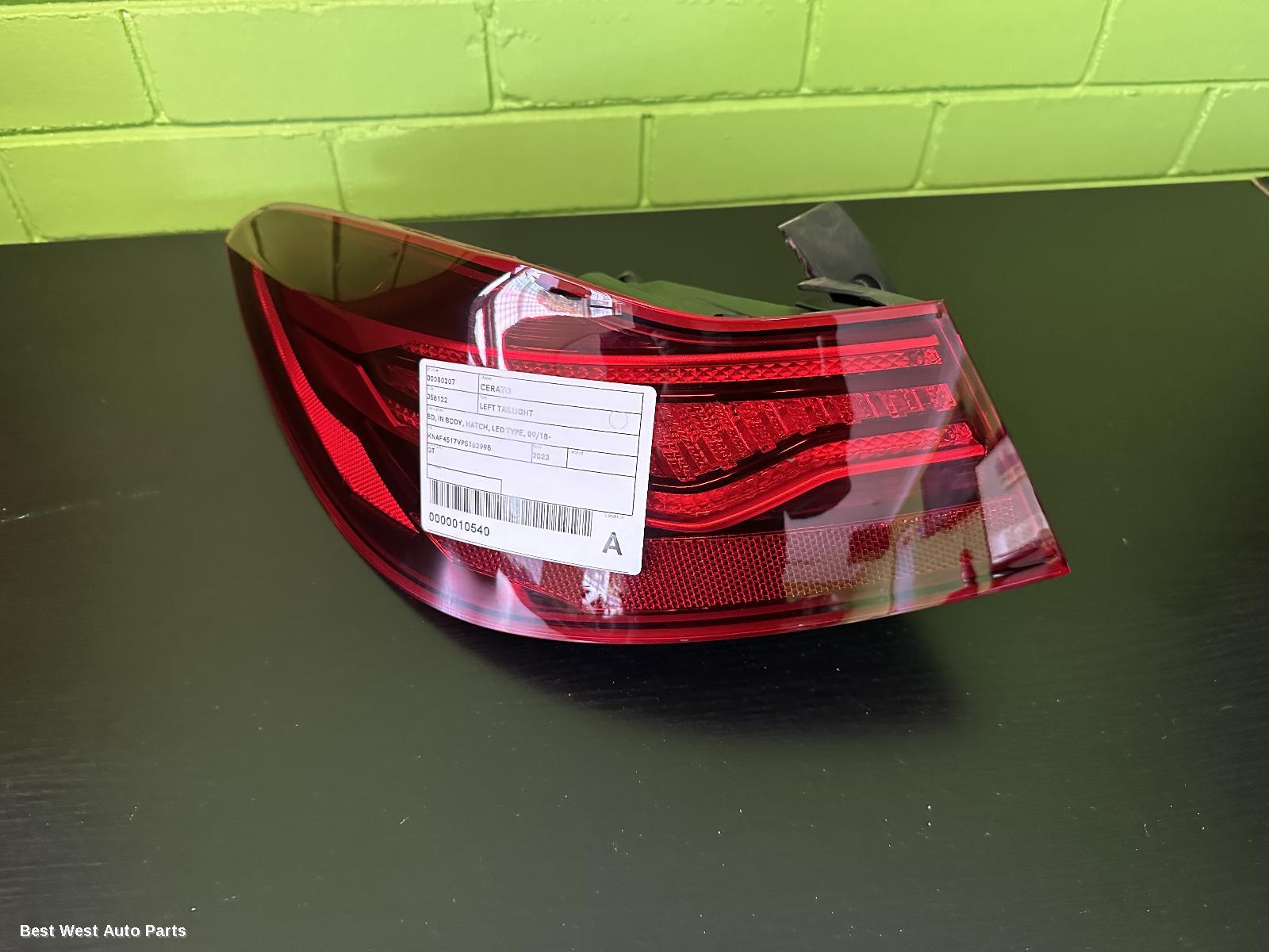 2023 KIA CERATO Left Taillight