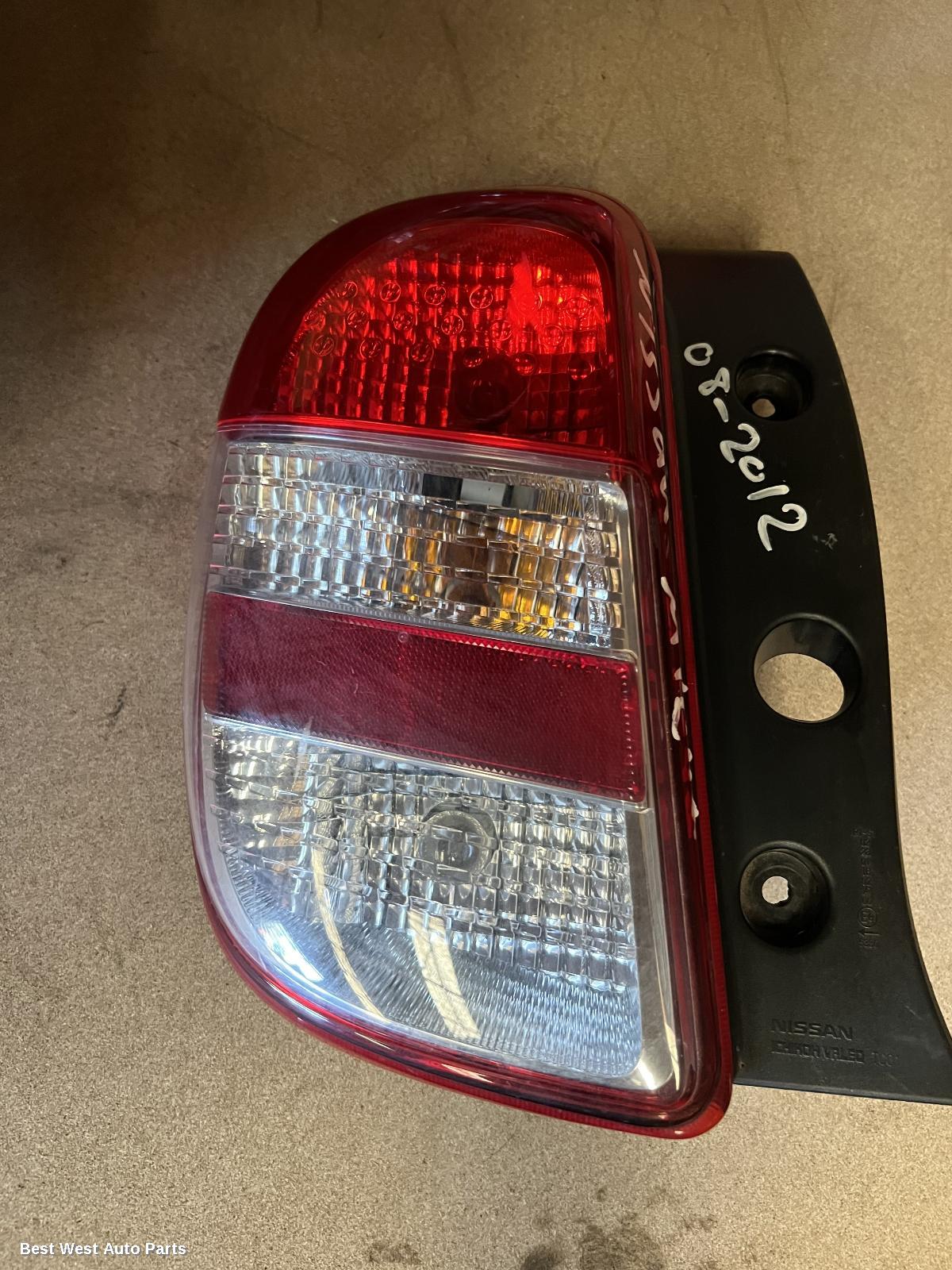 2012 NISSAN MICRA Left Taillight
