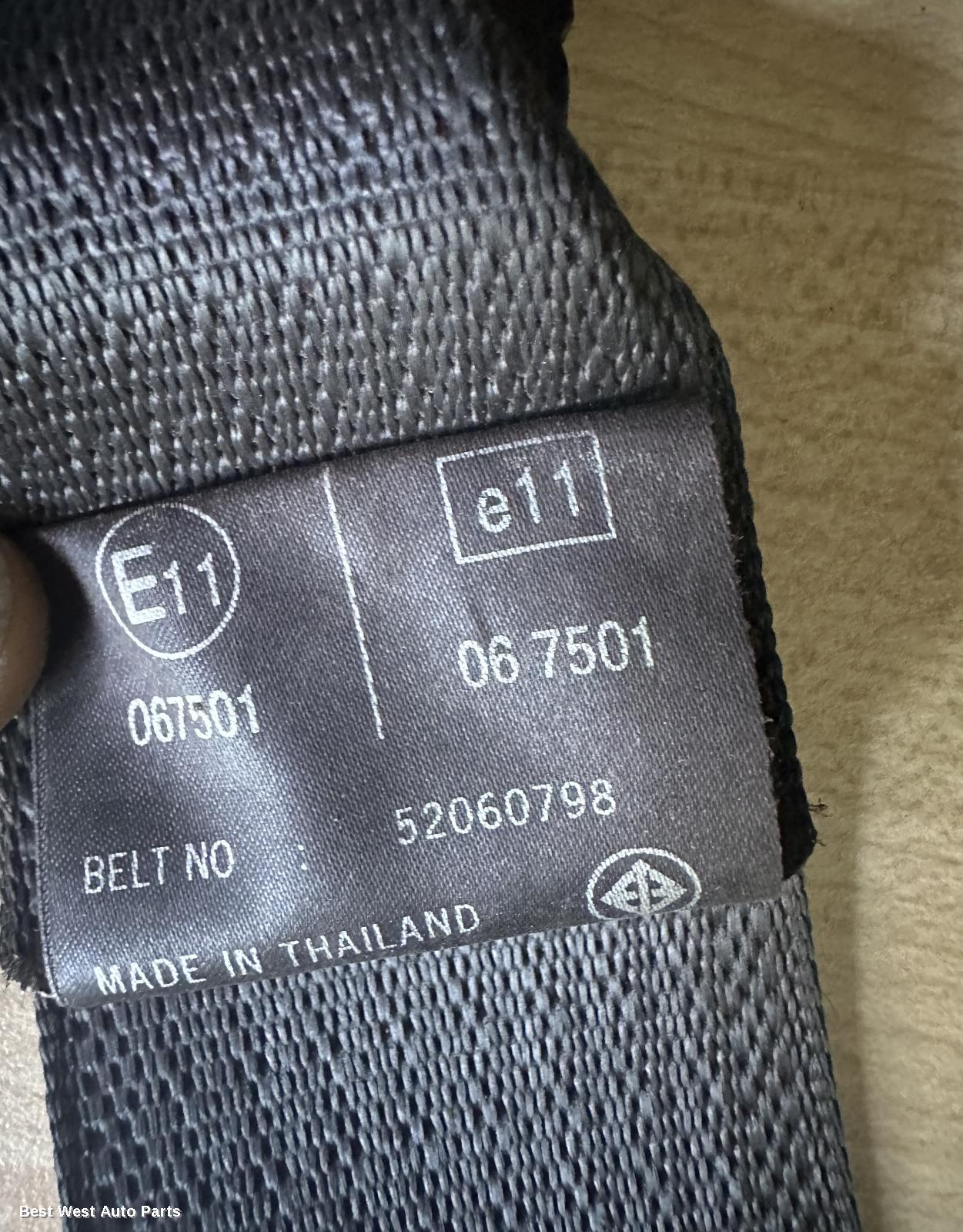 2016 HOLDEN COLORADO Seatbelt/Stalk
