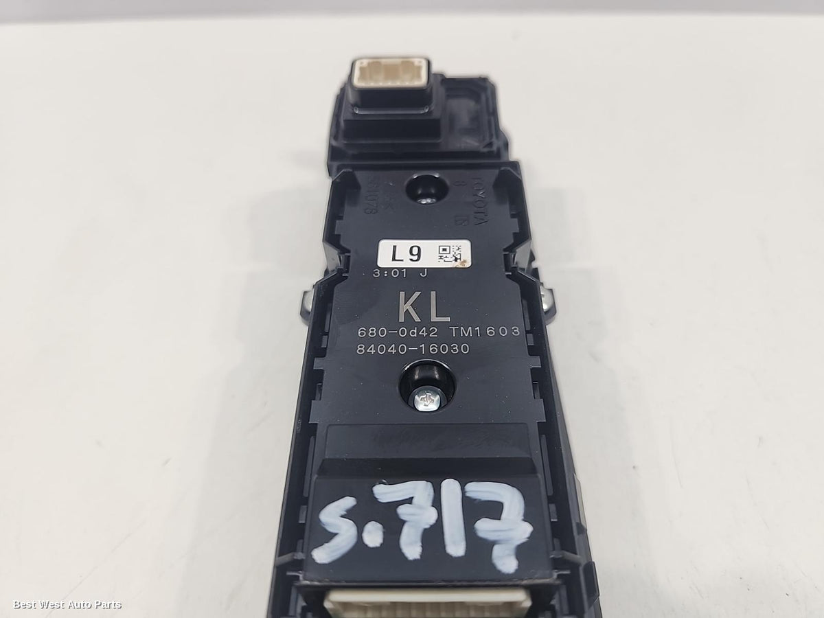 2022 TOYOTA COROLLA Pwr Dr Wind Switch