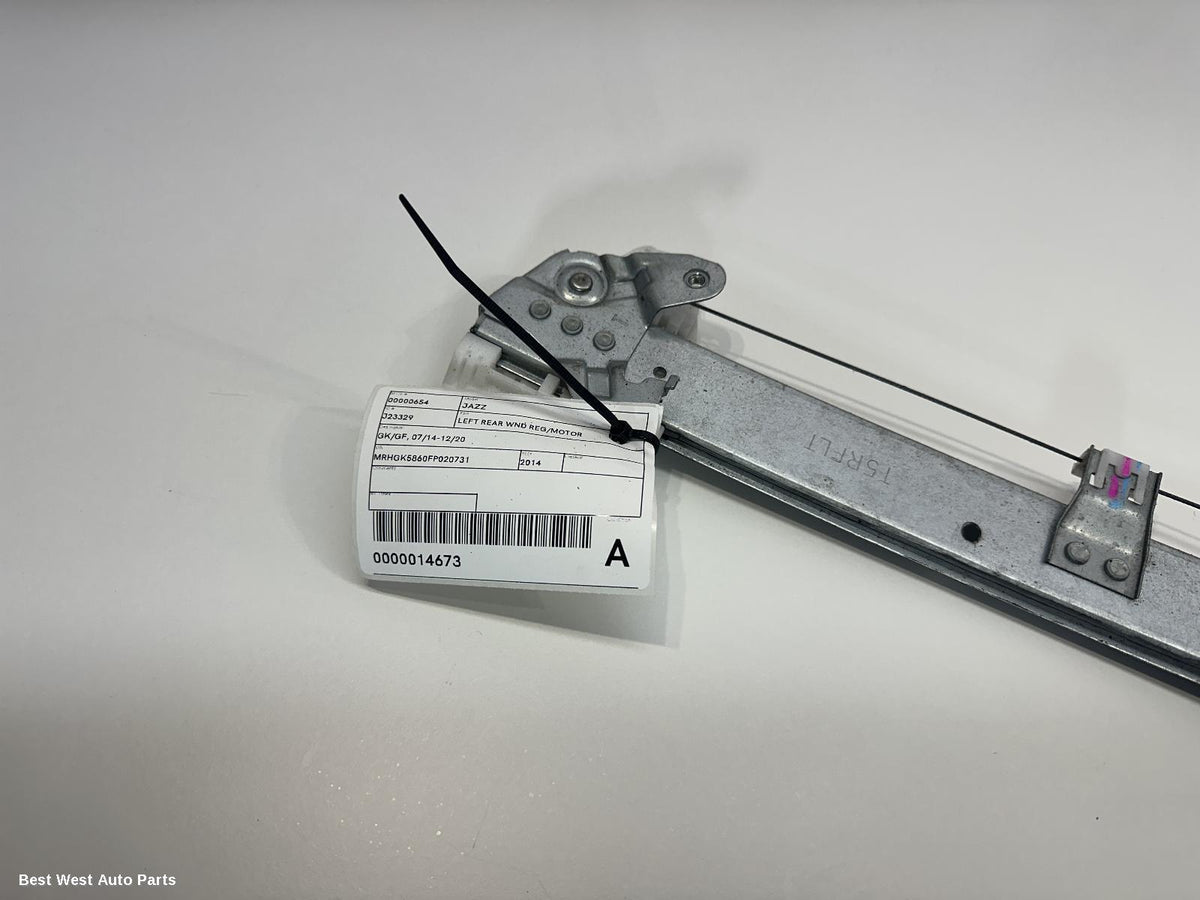 2014 HONDA JAZZ Left Rear Wnd Reg/Motor