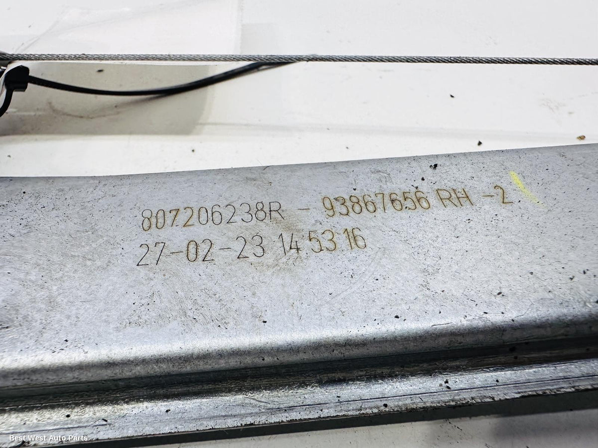 2024 RENAULT TRAFIC Right Front Window Reg/Motor
