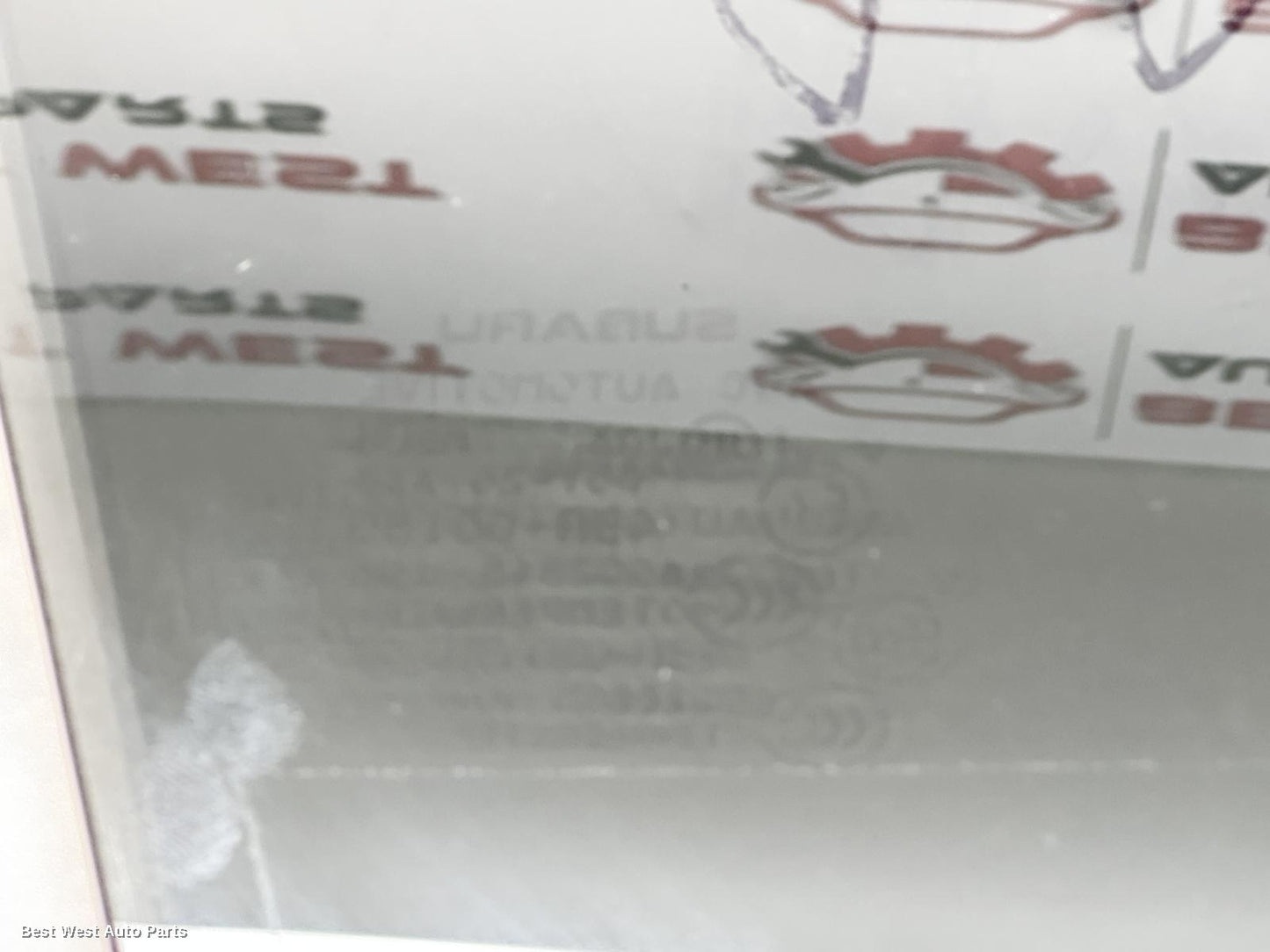 2018 SUBARU XV Right Rear Door Window