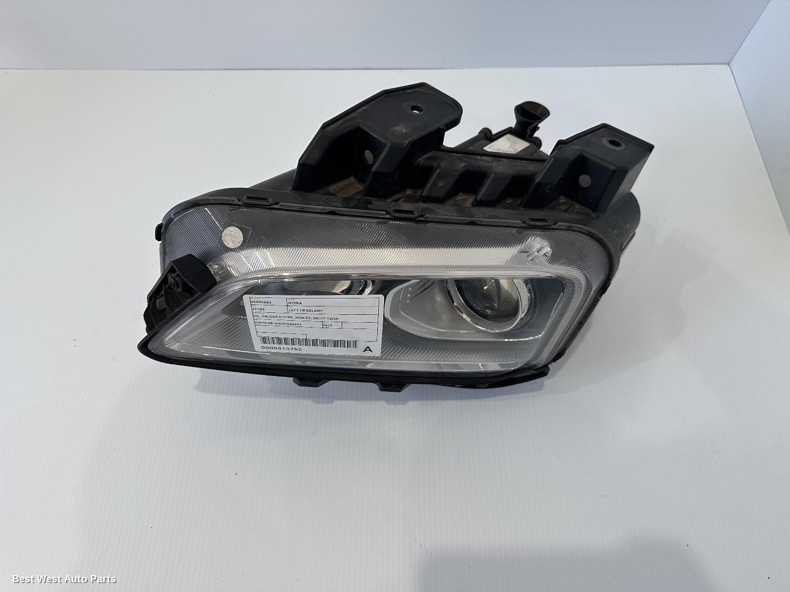 2019 HYUNDAI KONA Left Headlamp