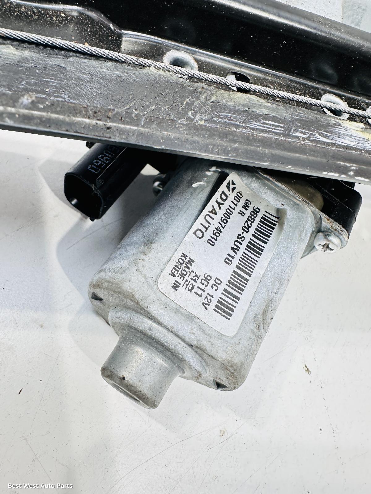 2019 HOLDEN TRAX Left Front Window Reg/Motor
