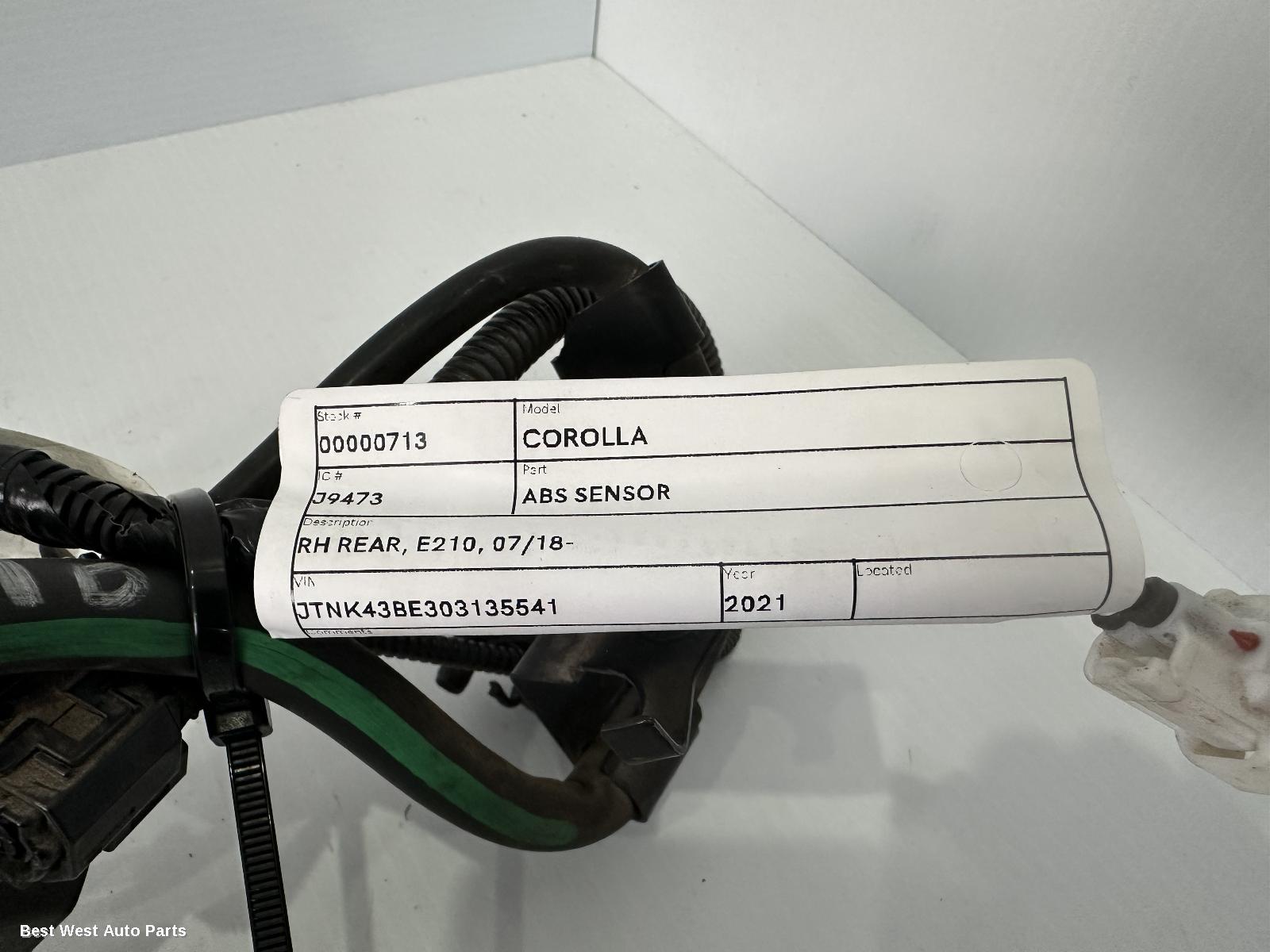 2021 TOYOTA COROLLA Abs Sensor