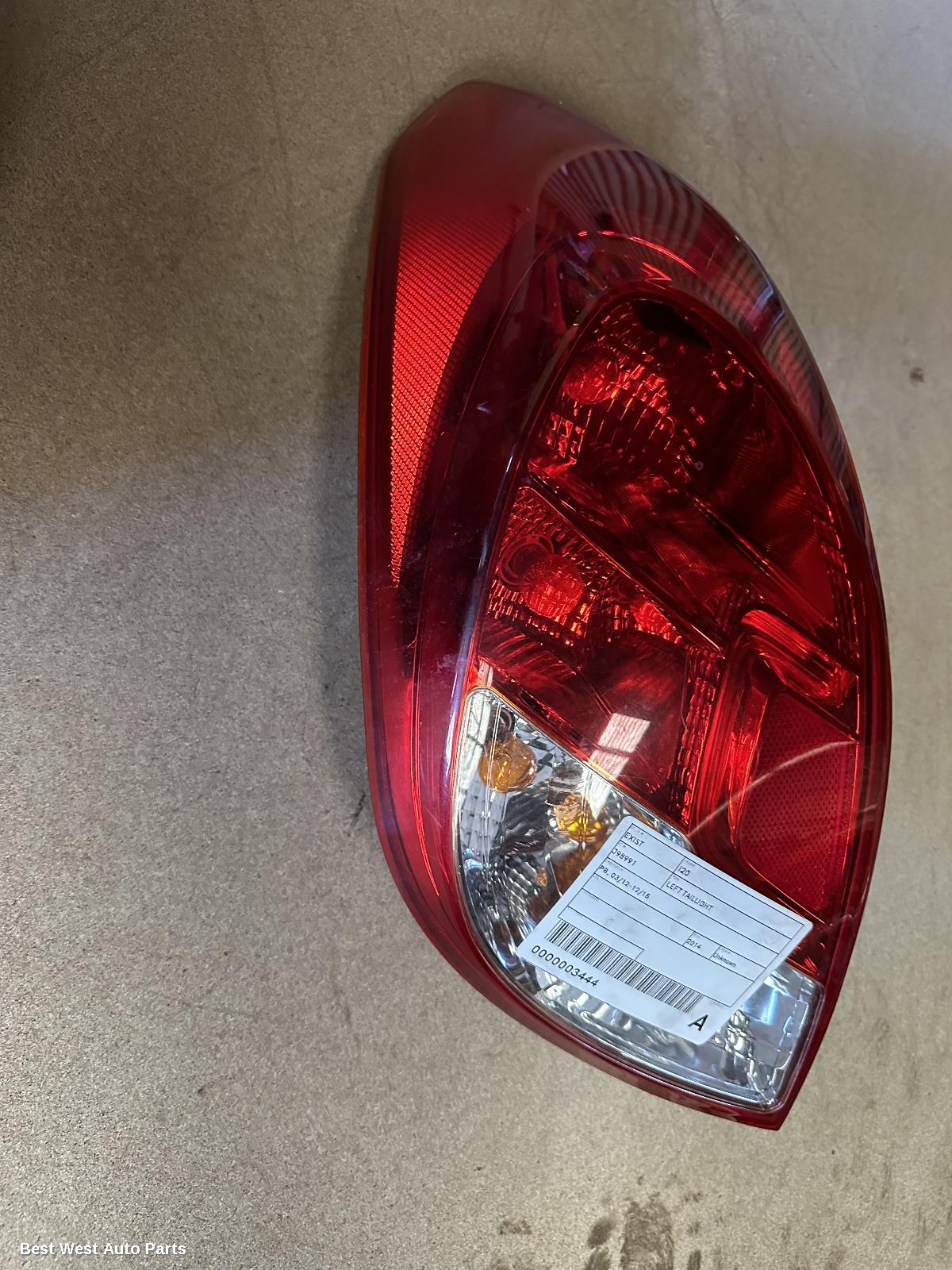 2014 HYUNDAI I20 Left Taillight