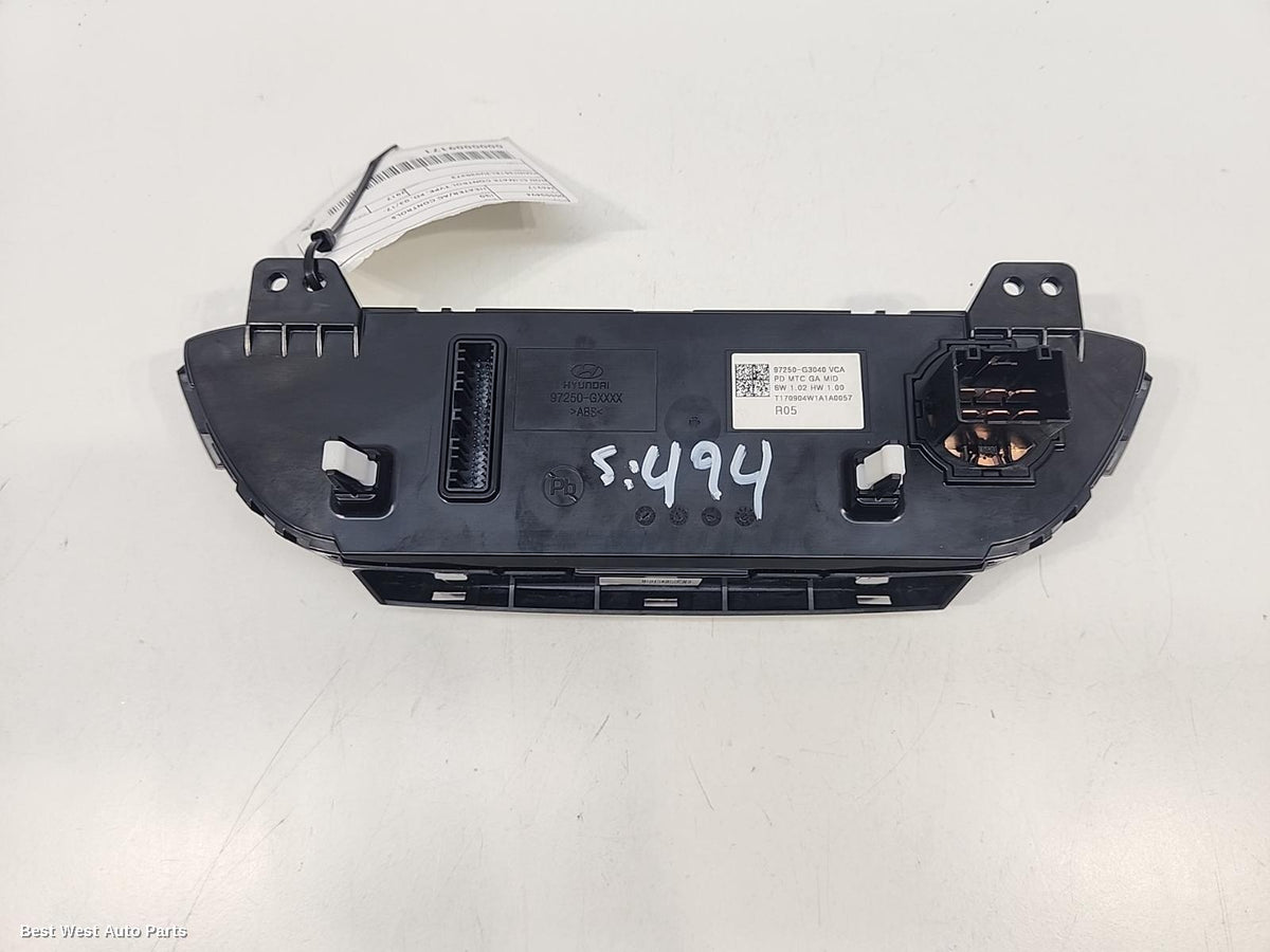 2017 HYUNDAI I30 Heater/Ac Controls