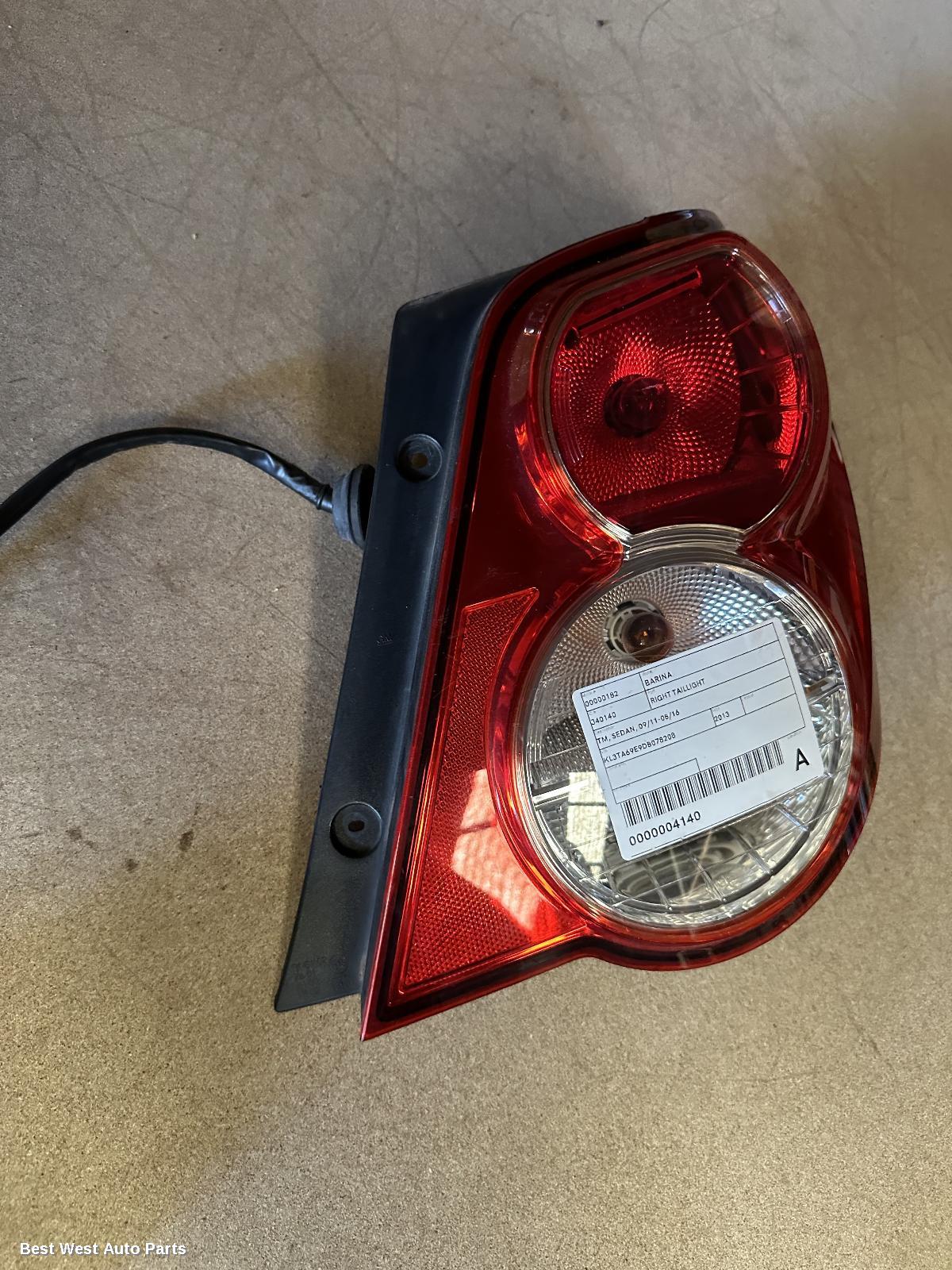 2013 HOLDEN BARINA Right Taillight