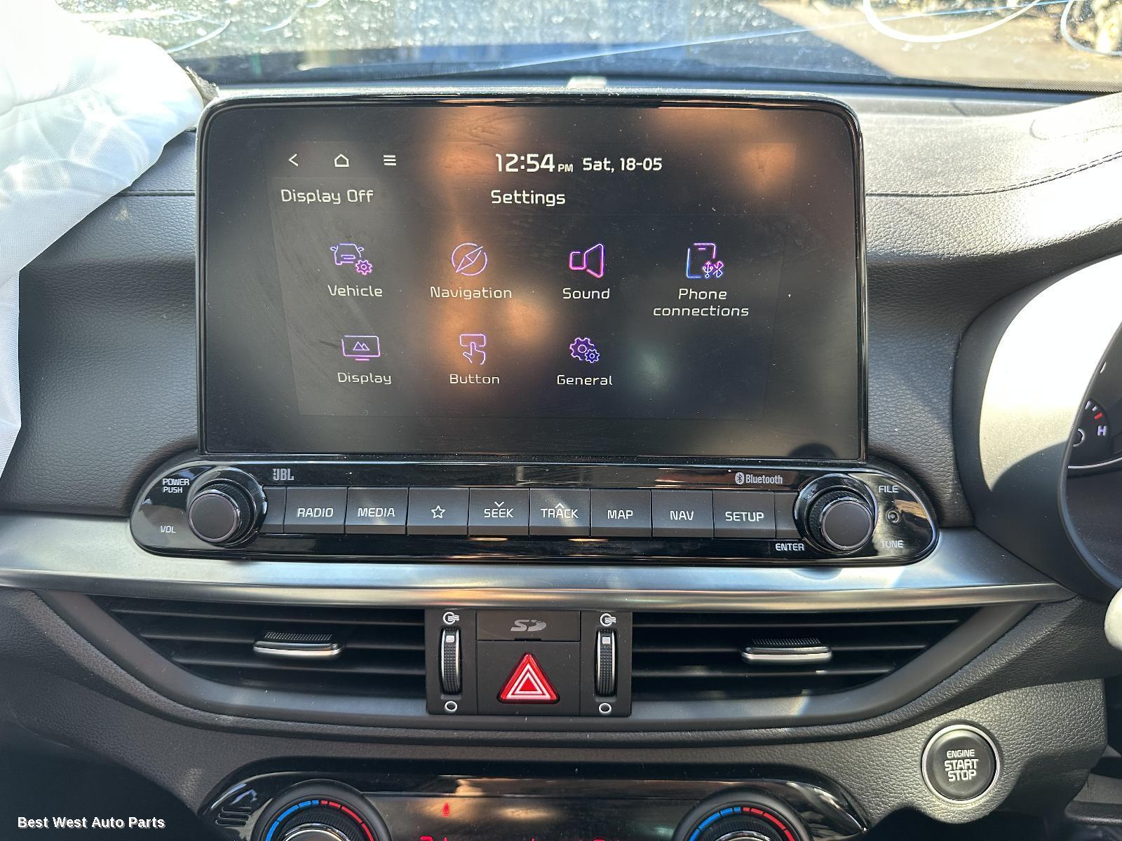 2021 KIA CERATO Radio/Cd/Dvd/Sat/Tv