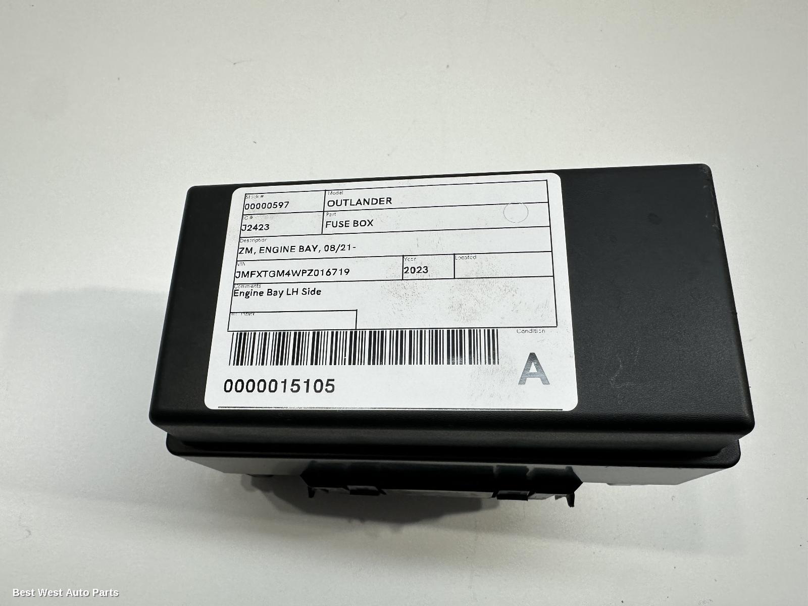2023 MITSUBISHI OUTLANDER Fuse Box
