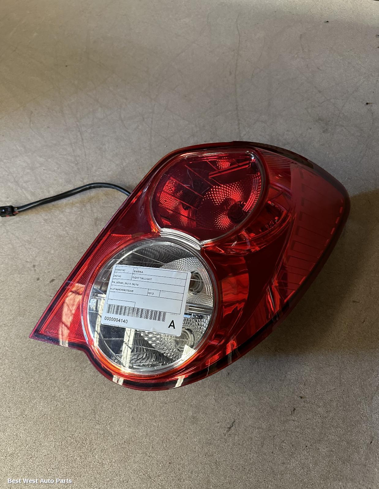 2013 HOLDEN BARINA Right Taillight