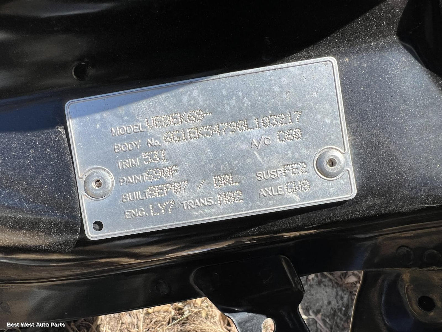 2007 HOLDEN COMMODORE Bootlid/Tailgate