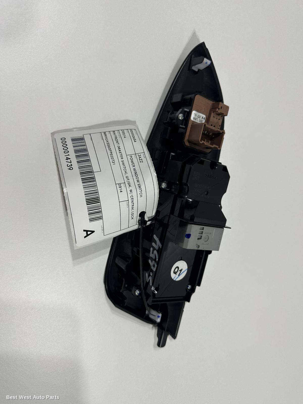 2014 HONDA JAZZ Pwr Dr Wind Switch