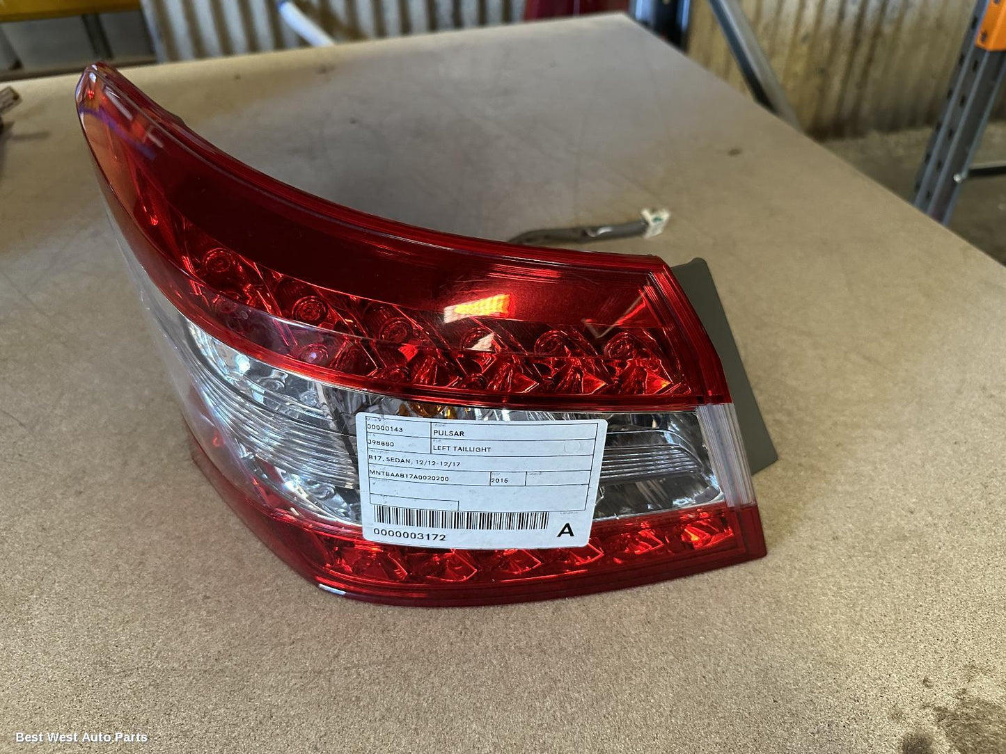 2015 NISSAN PULSAR Left Taillight