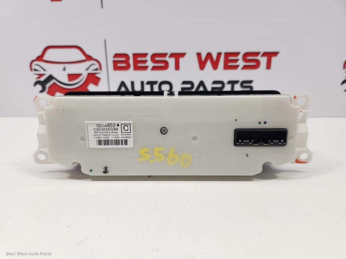 2019 MITSUBISHI PAJERO Heater/Ac Controls