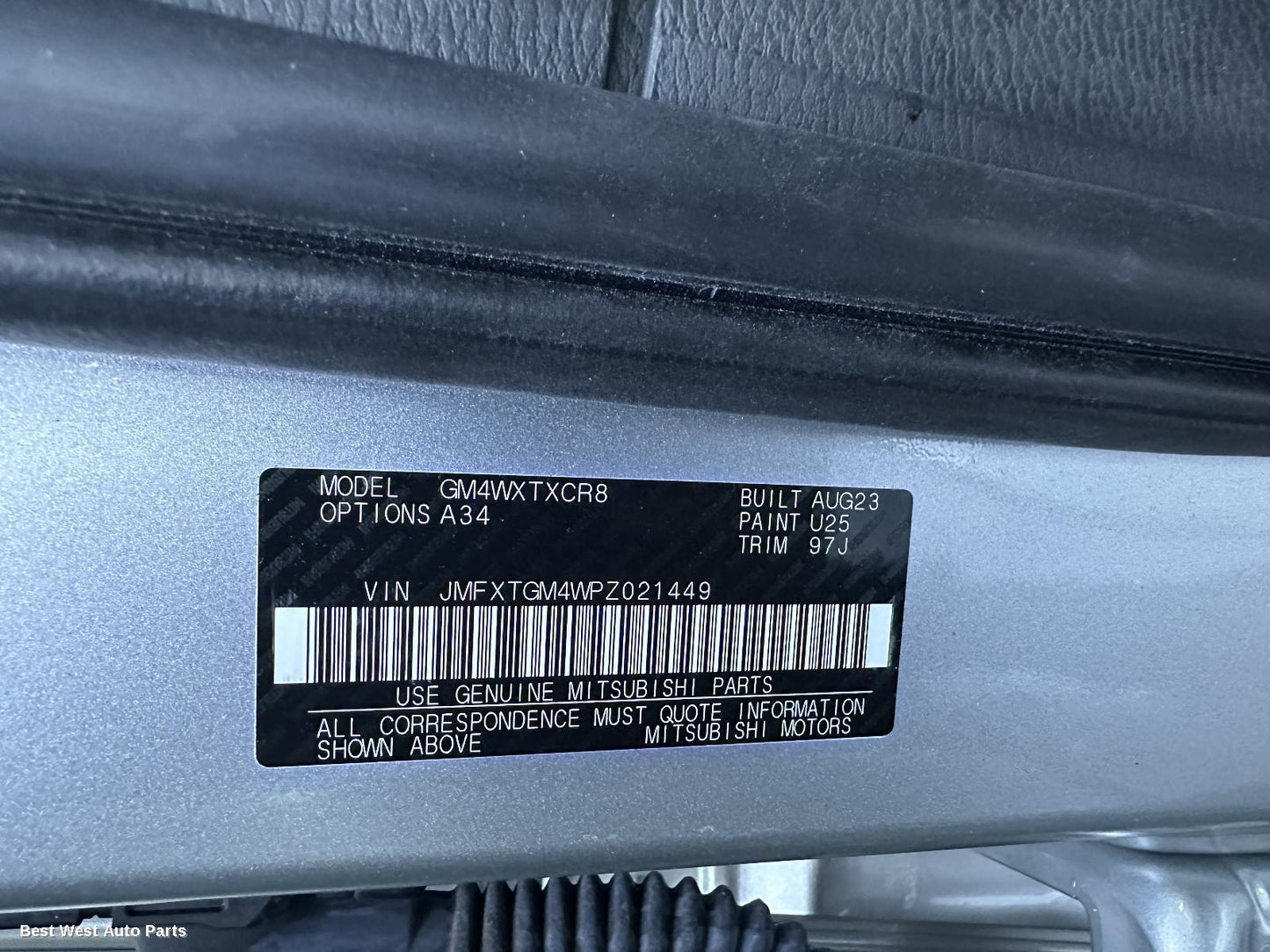 2023 MITSUBISHI OUTLANDER Misc Switch/Relay