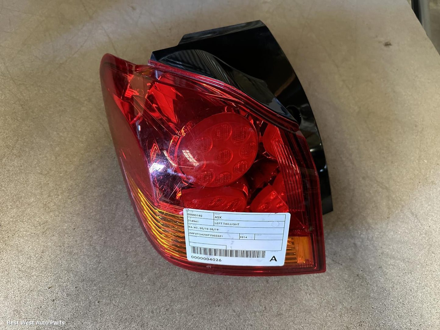 2014 MITSUBISHI ASX Left Taillight
