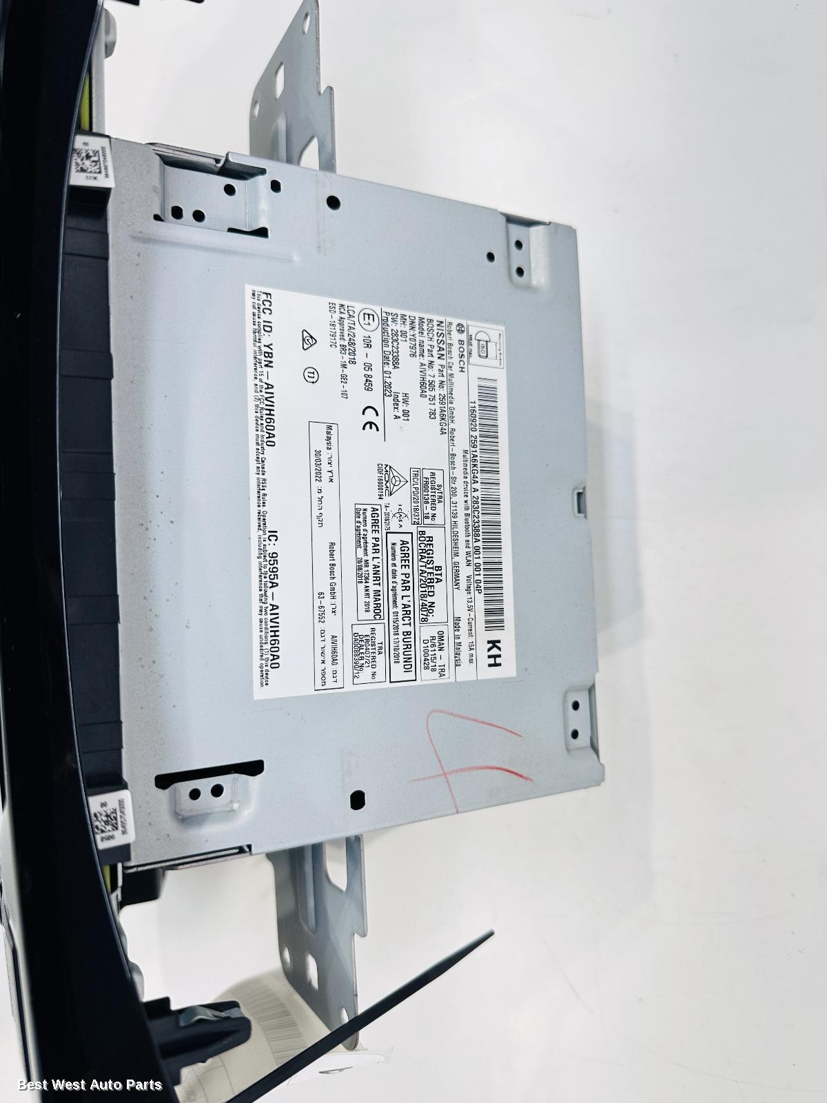 2023 NISSAN NAVARA Radio/Cd/Dvd/Sat/Tv