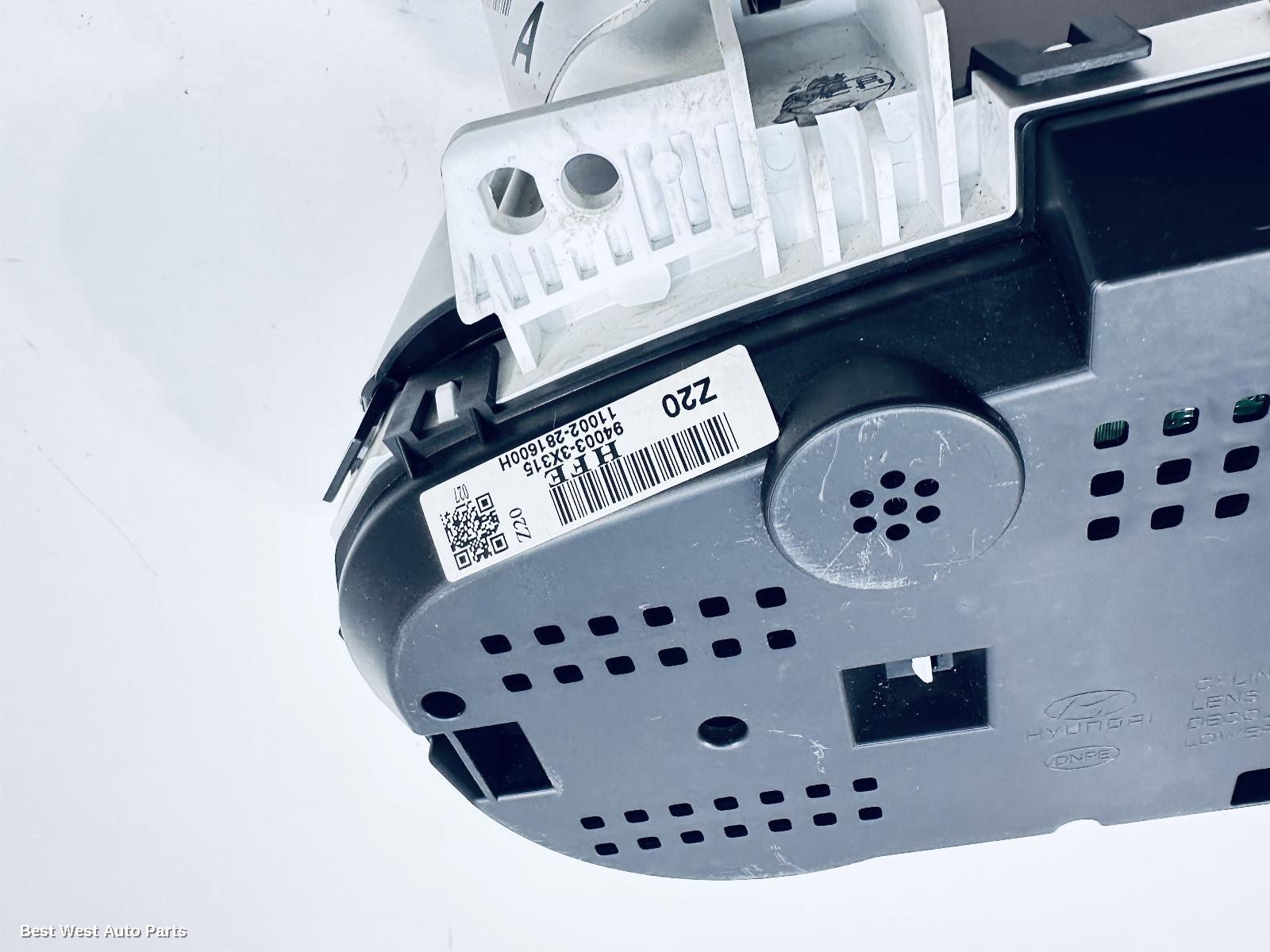 2012 HYUNDAI ELANTRA Instrument Cluster