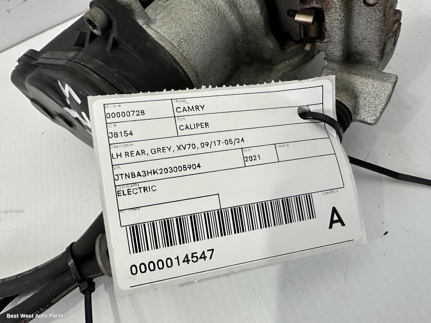 2021 TOYOTA CAMRY Caliper