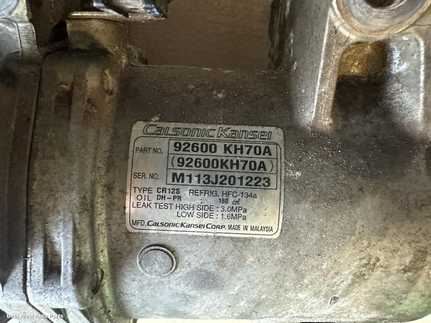 2014 NISSAN NAVARA A/C Compressor