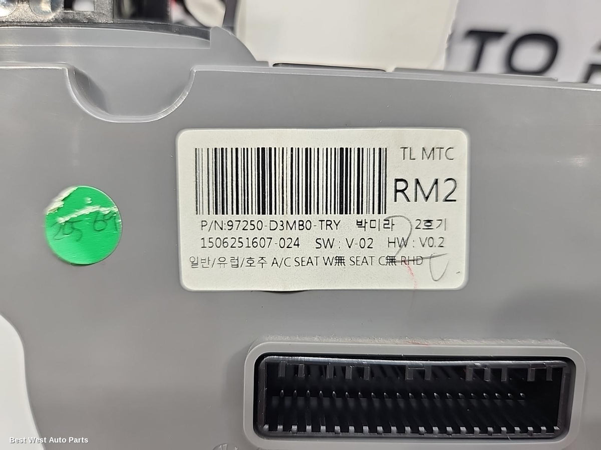 2016 HYUNDAI TUCSON Heater/Ac Controls