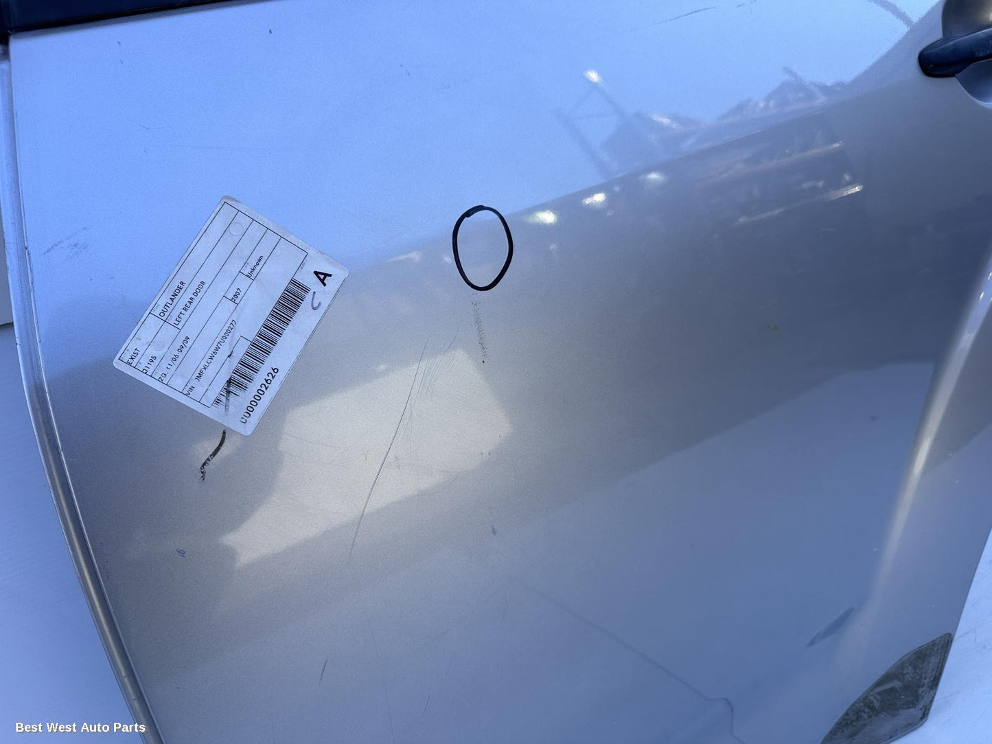 2007 MITSUBISHI OUTLANDER Left Rear Door/Sliding