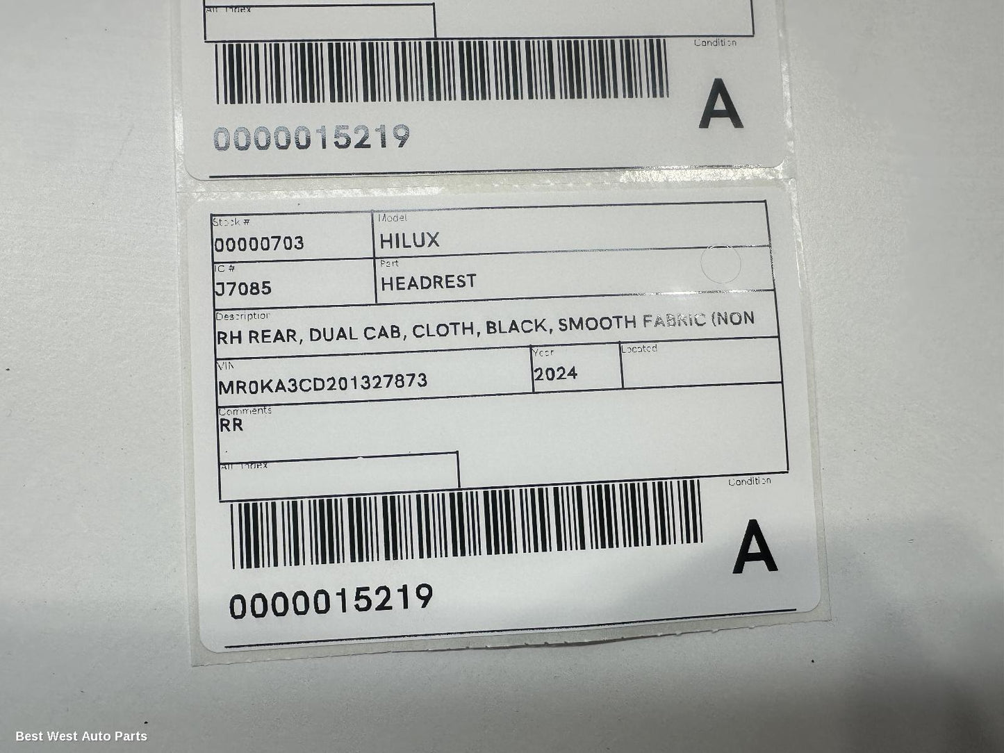 2024 TOYOTA HILUX Headrest
