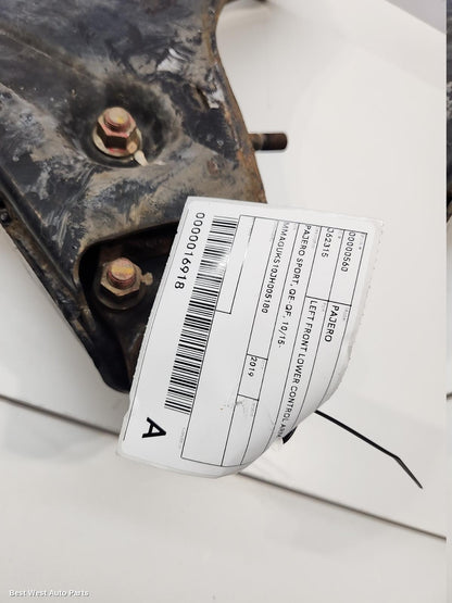 2019 MITSUBISHI PAJERO Left Front Lower Control Arm