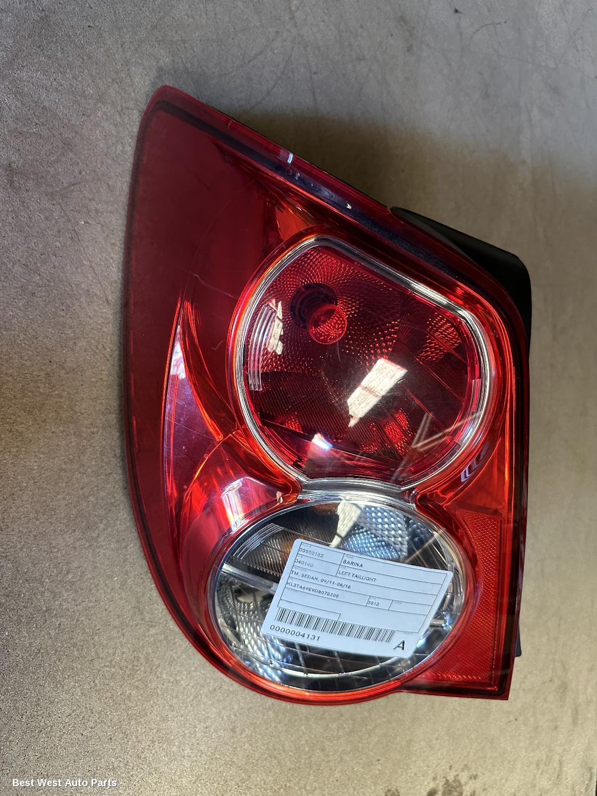 2013 HOLDEN BARINA Left Taillight