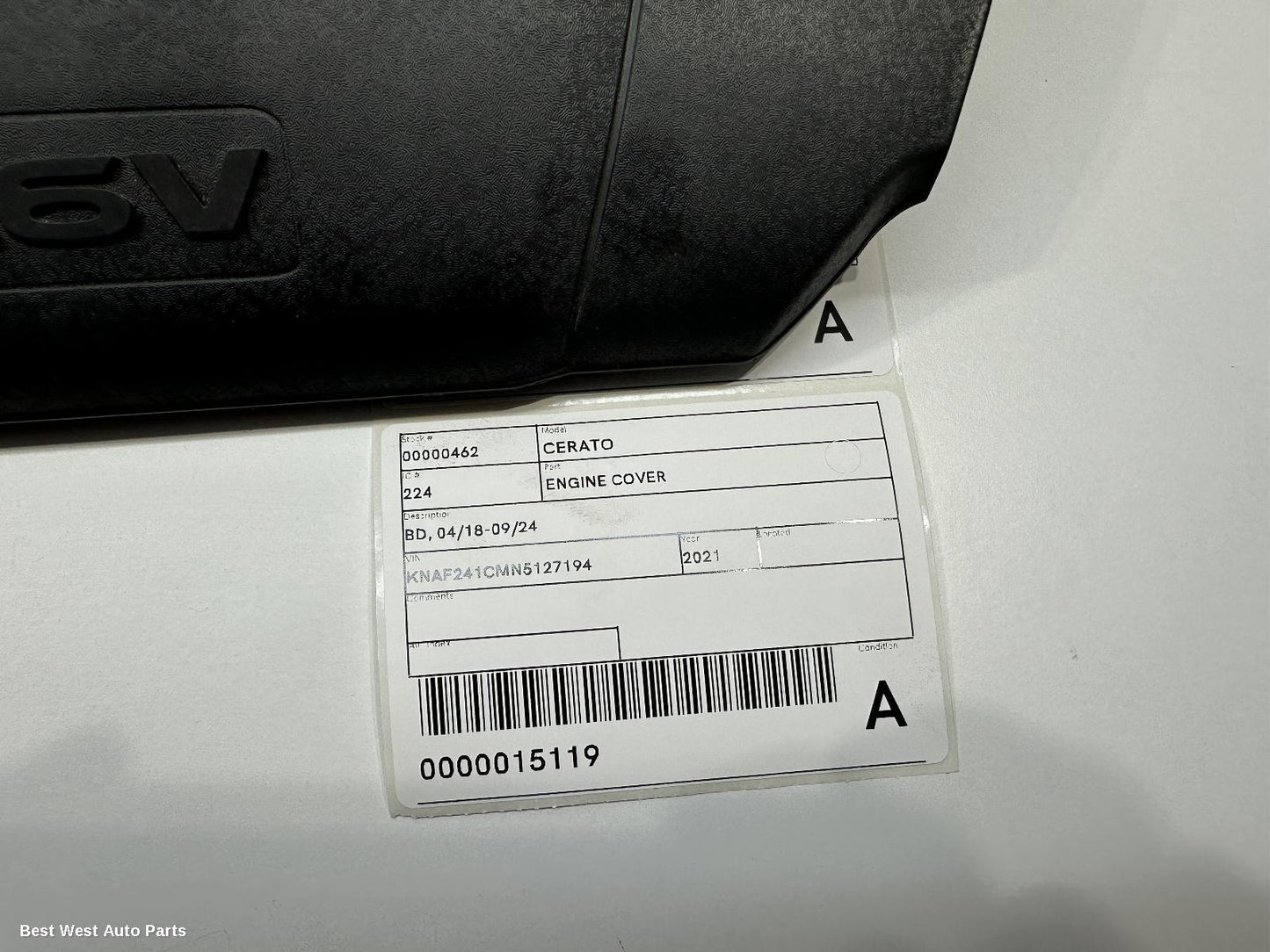 2021 KIA CERATO Engine Cover