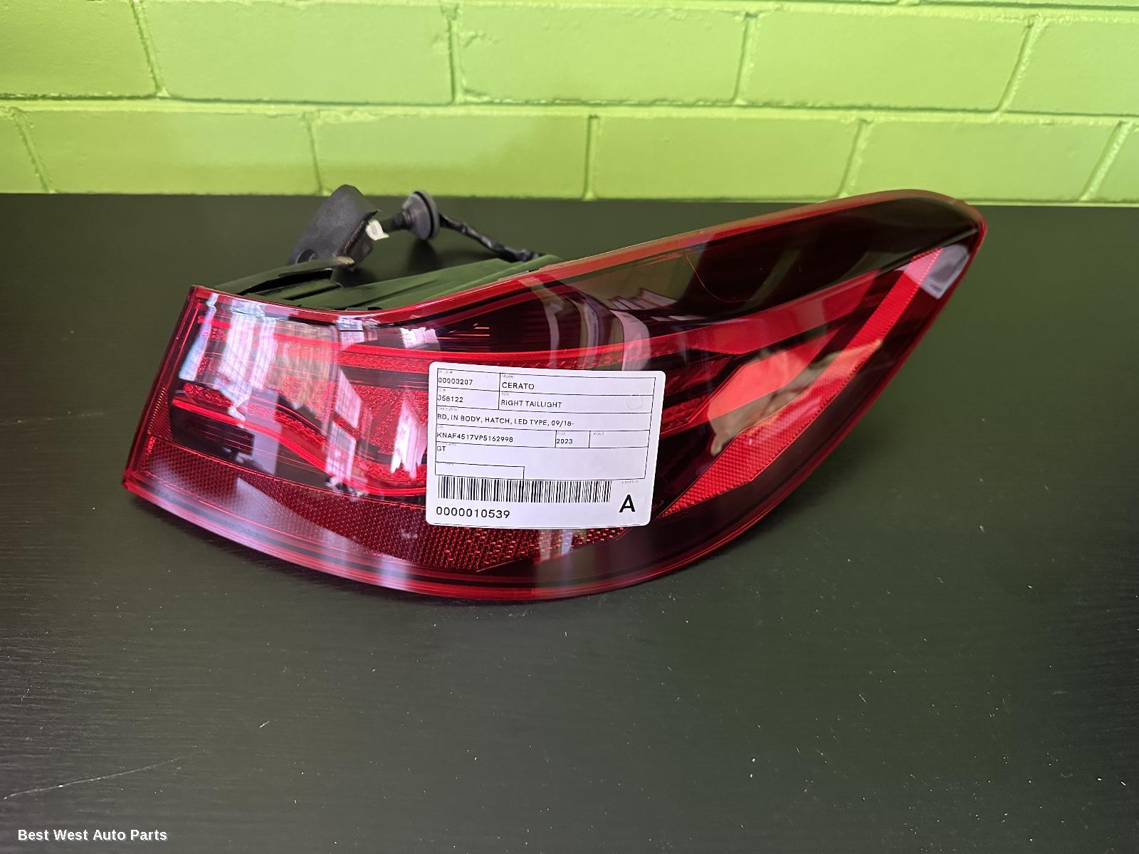2023 KIA CERATO Right Taillight