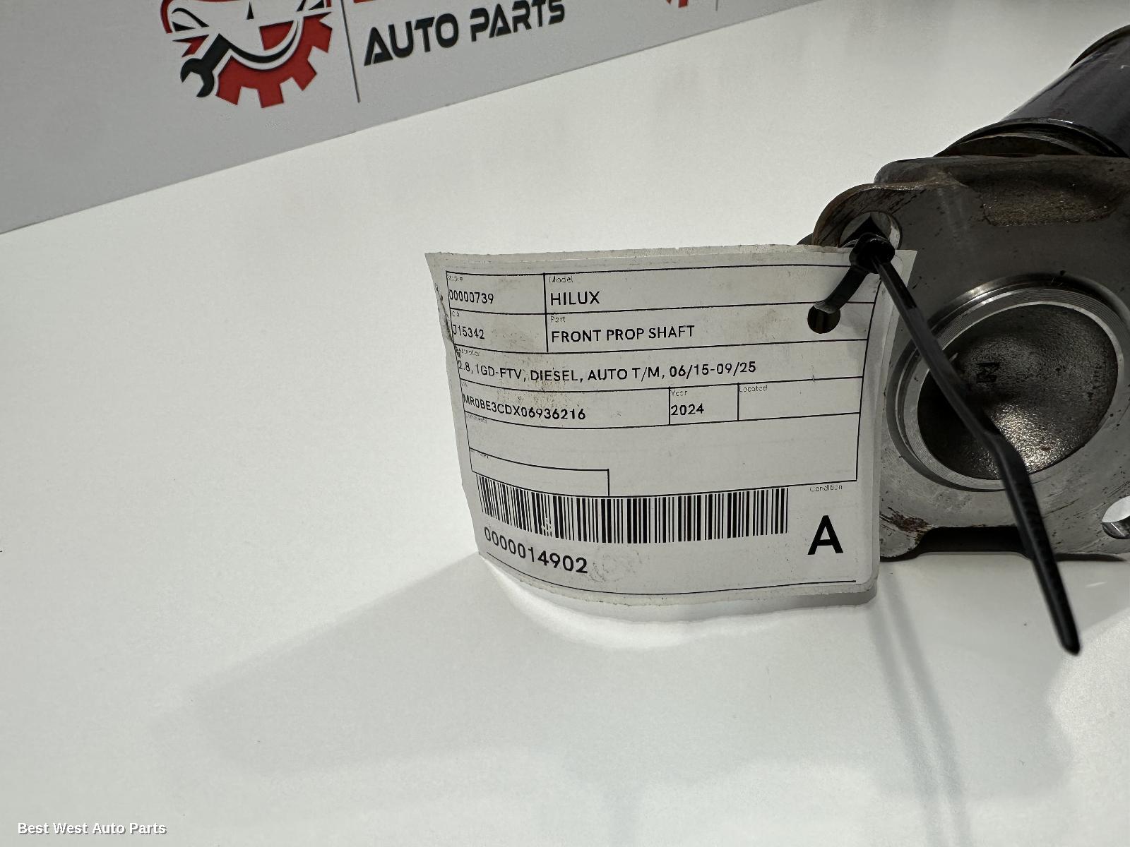 2024 TOYOTA HILUX Front Prop Shaft