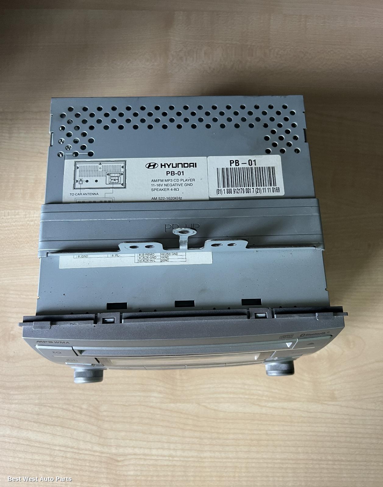 2011 HYUNDAI I20 Radio/Cd/Dvd/Sat/Tv