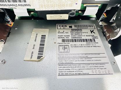 2014 NISSAN NAVARA Heater/Ac Controls
