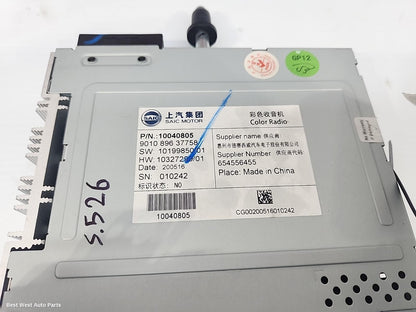 2020 MG MG3 Radio/Cd/Dvd/Sat/Tv