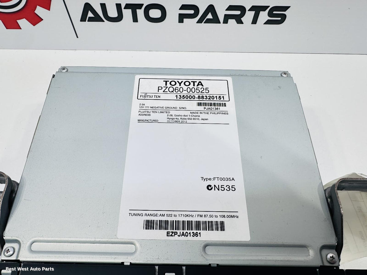 2013 TOYOTA COROLLA Radio/Cd/Dvd/Sat/Tv