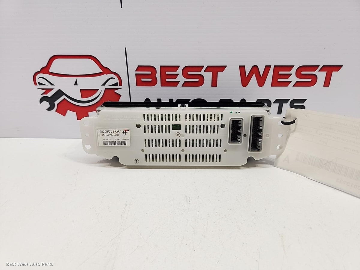 2017 MITSUBISHI OUTLANDER Heater/Ac Controls